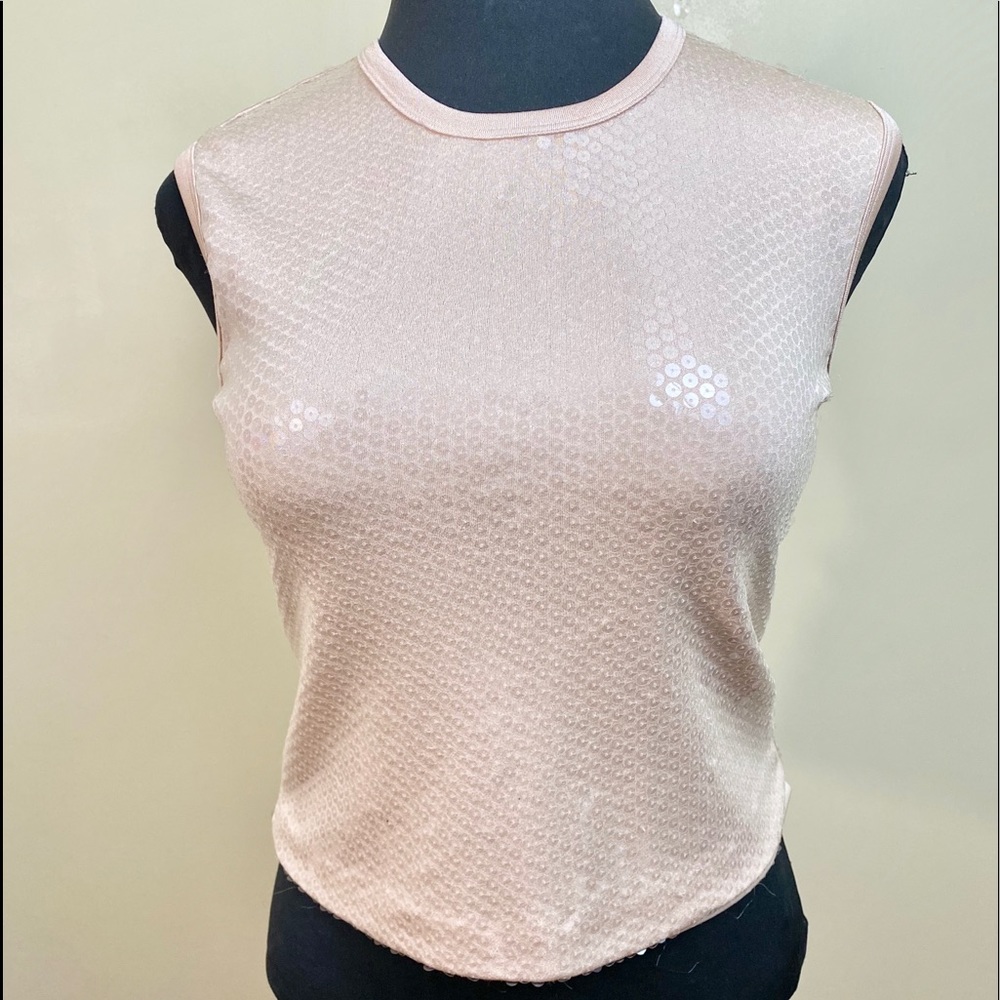 Women’s Vintage Parallel Sequins Tank Top